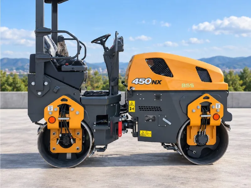 Mini rodillo doble compactador Case 450NX